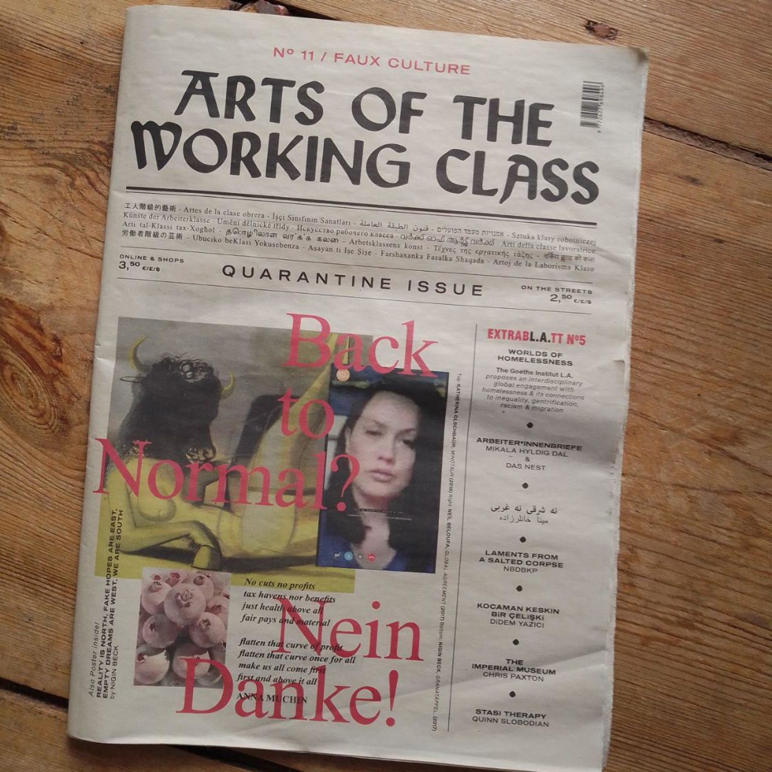 Titelblatt Arts Of The Working Class #11